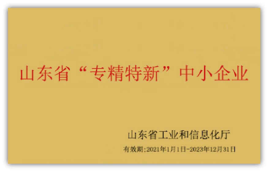 山東省“專精特新”中小企業(yè)